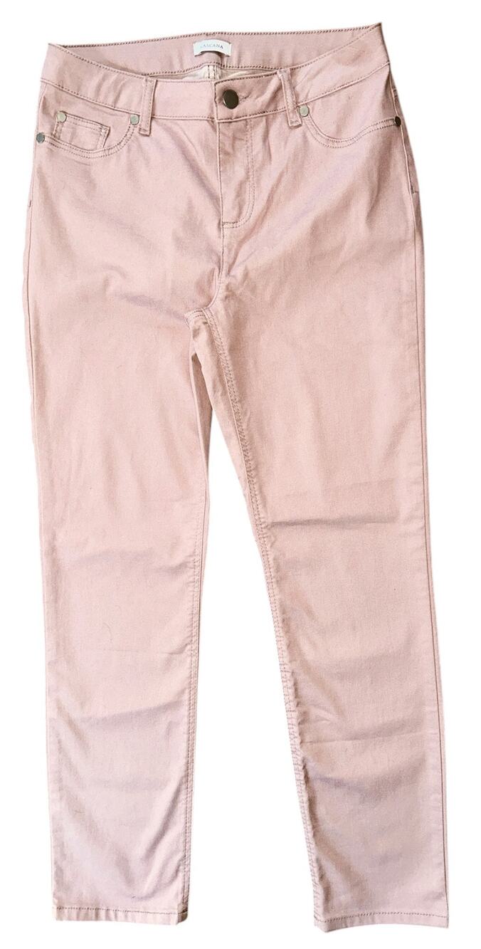 Lascana Uniqlo Mid-Rise Slim-Fit Stretch Light Pink Jeans Women's 6 (27X27)